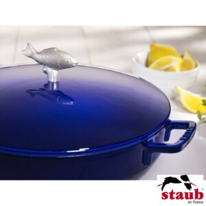 Caçarola Bouillabaisse 28cm Azul Marinho Staub Specialties de Ferro Fundido