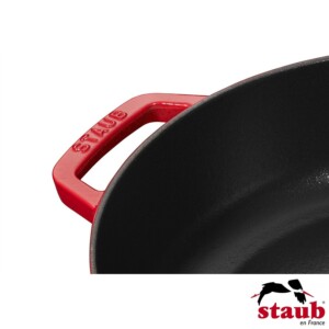 Caçarola Redonda 28cm Cereja Staub Chistera de Ferro Fundido