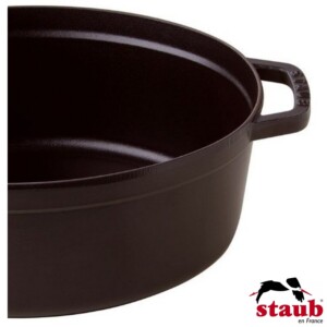 Caçarola Oval 23cm Preta Staub La Cocotte de Ferro Fundido