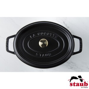 Caçarola Oval 23cm Preta Staub La Cocotte de Ferro Fundido