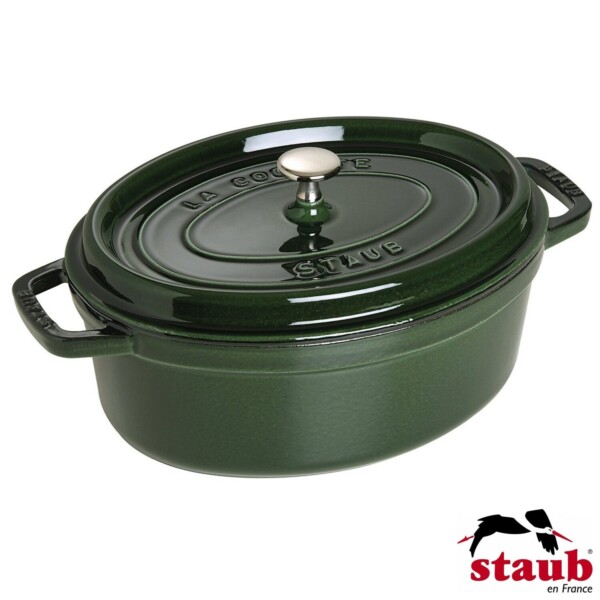 Caçarola Oval 23cm Verde Basil Staub La Cocotte de Ferro Fundido