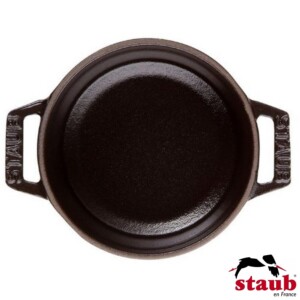 Caçarola Redonda Baixa 26cm Preta Staub La Cocotte de Ferro Fundido