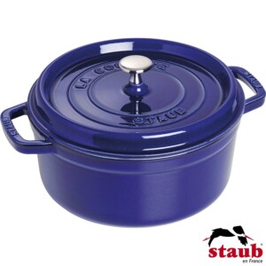 Caçarola Redonda 34cm Azul Marinho Staub La Cocotte de Ferro Fundido