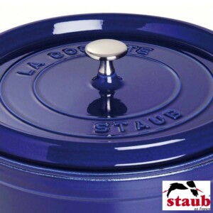 Caçarola Redonda 24cm Azul Marinho Staub La Cocotte de Ferro Fundido