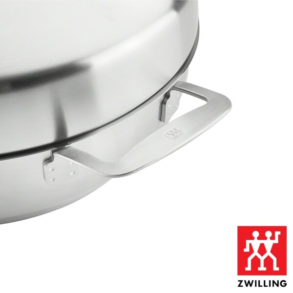 Cj. Caçarola Tampa e Grelha para Defumar 28cm Zwilling Plus de Aço Inox