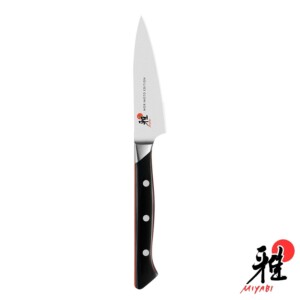 Faca Kudamono 90mm Miyabi Red Morimoto 600S de Aço Inox