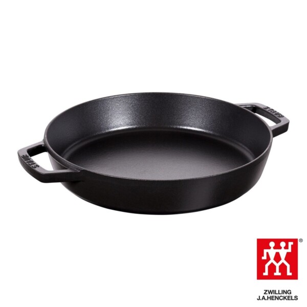 Frigideira com Alças 26cm Preta Staub Grill Pans de Ferro Fundido