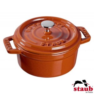 Mini Caçarola Redonda 10cm Canela Staub Mini Cocotte de Ferro Fundido