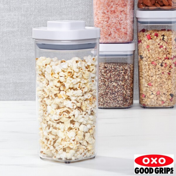 Pote Quadrado 1,5 litro Oxo Pop Softworks com Fechamento Hermético