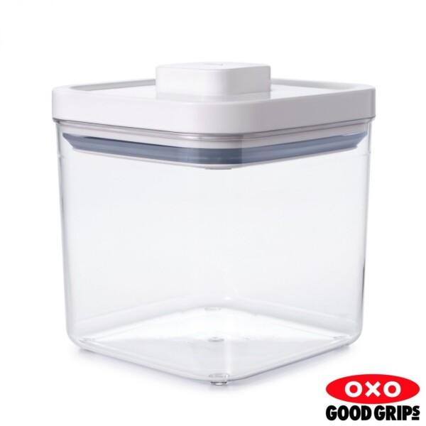 Pote Quadrado 2,4 litros Oxo Pop Softworks com Fechamento Hermético