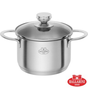 Conjunto de Panelas Ballarini Ancona 5 Peças de Aço Inox Fundo Triplo Sigma