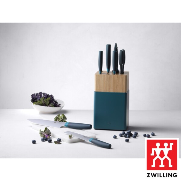 Bloco de Facas Zwilling Now S Azul 8 Peças