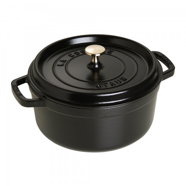 Caçarola Redonda 28cm Preta Staub La Cocotte de Ferro Fundido