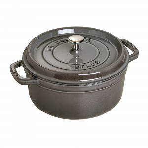 Caçarola Redonda 28cm Cinza Grafite Staub La Cocotte de Ferro Fundido