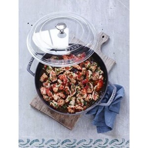 Tampa Staub 28cm de Vidro Borosilicato Temperado