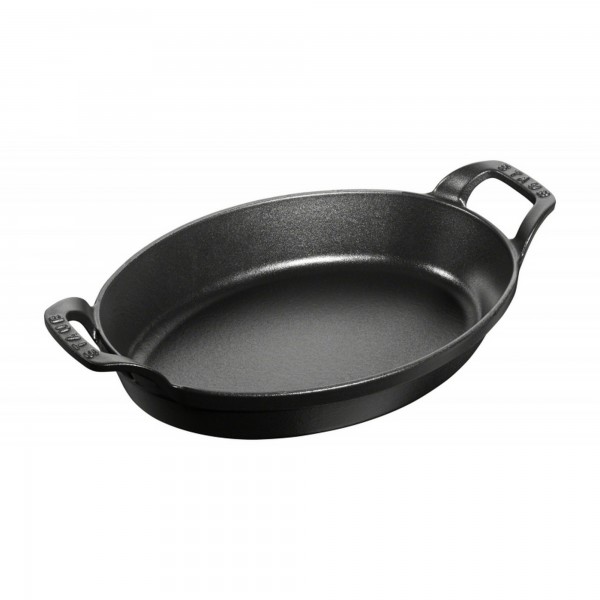 Travessa Oval Preta 24cm Staub Specialties de Ferro Fundido