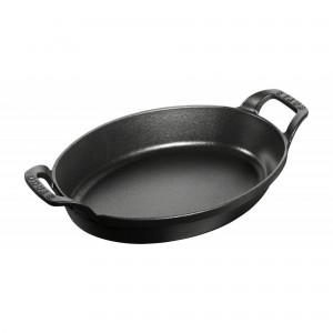 Travessa Oval Preta 32cm Staub Specialties de Ferro Fundido