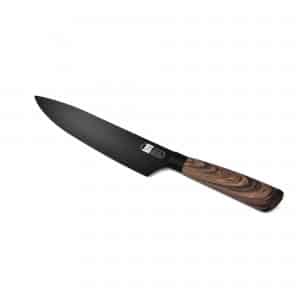 Faca Chef James.F Black Wood 20cm de Aço Inox e Resina Siliconada