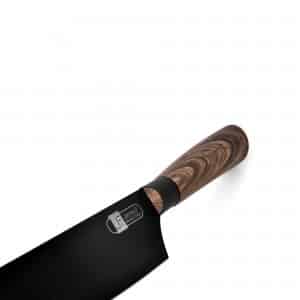 Faca Chef James.F Black Wood 20cm de Aço Inox e Resina Siliconada