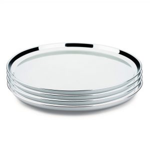 Kit 4un Bandeja Garçom 45cm James.F Reforçada Aço Inox