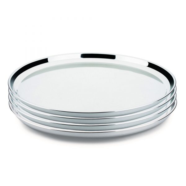 Kit 4un Bandeja Garçom 45cm James.F Reforçada Aço Inox