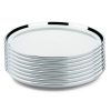 Kit 8un Bandeja Garçom 45cm James.F Reforçada Aço Inox